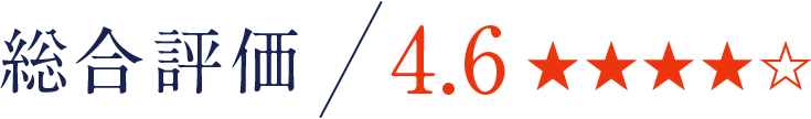 総合評価：4.6