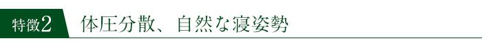 体圧分散、自然な寝姿勢