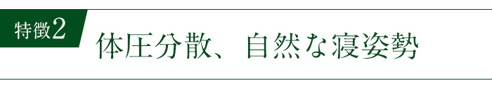 体圧分散、自然な寝姿勢