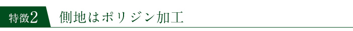 側地はポリジン加工