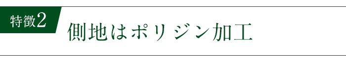 側地はポリジン加工