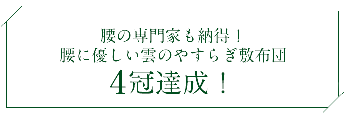 腰の専門家も納得！